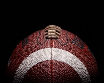 Football Decor for Kids Room, Vintage Football Art Print for Boys Room, Football Sports Decor on Print, Canvas or Metal