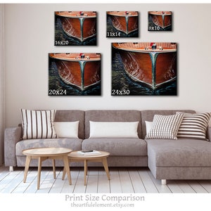 Ships Compass Art Print, Nautical Decor, Boating Fine Art Photography, Coastal Wall Art, Antique Wooden Boat Details image 8