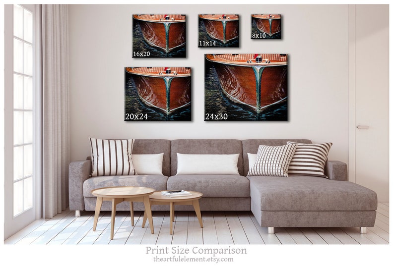 Lake House Art Vintage Wooden Boat Set of 3 Prints Nautical Decor Sepia Vintage Boat Print Set
