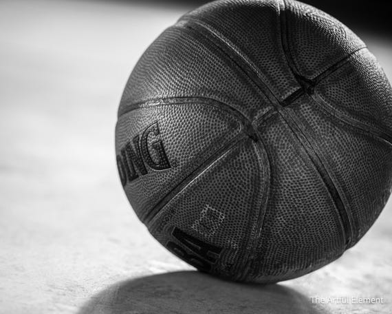 basketball white and black