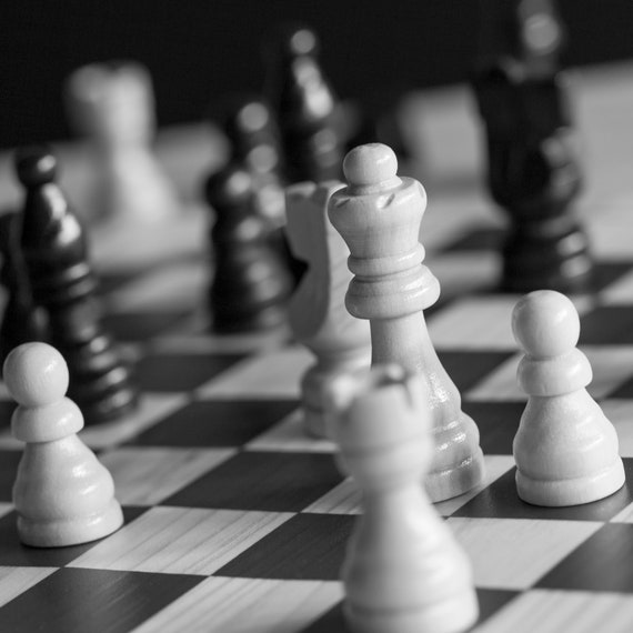 Chess Monochrome, chess, monochrome, black-and-white, HD wallpaper