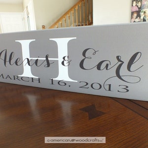 Personalized Family Name Sign Established name sign 7x24 image 4