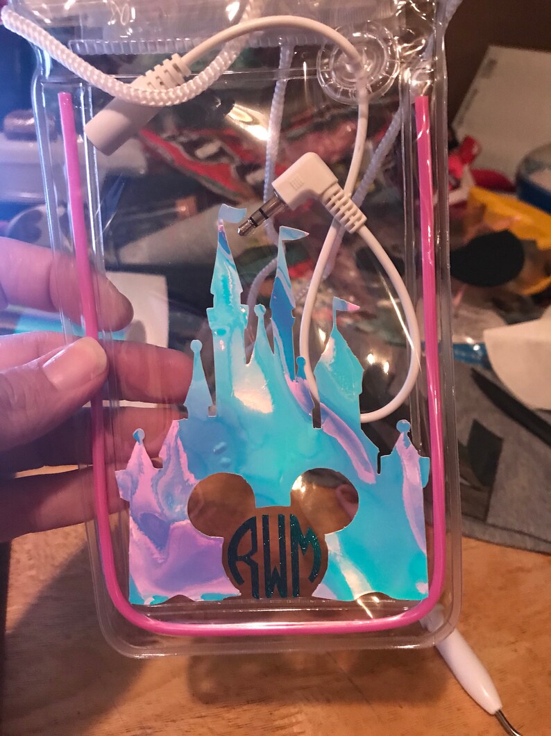 Disney Castle inspired Waterproof phone pouch