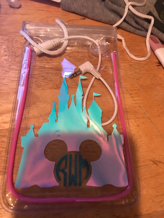 Disney Castle inspired Waterproof phone pouch