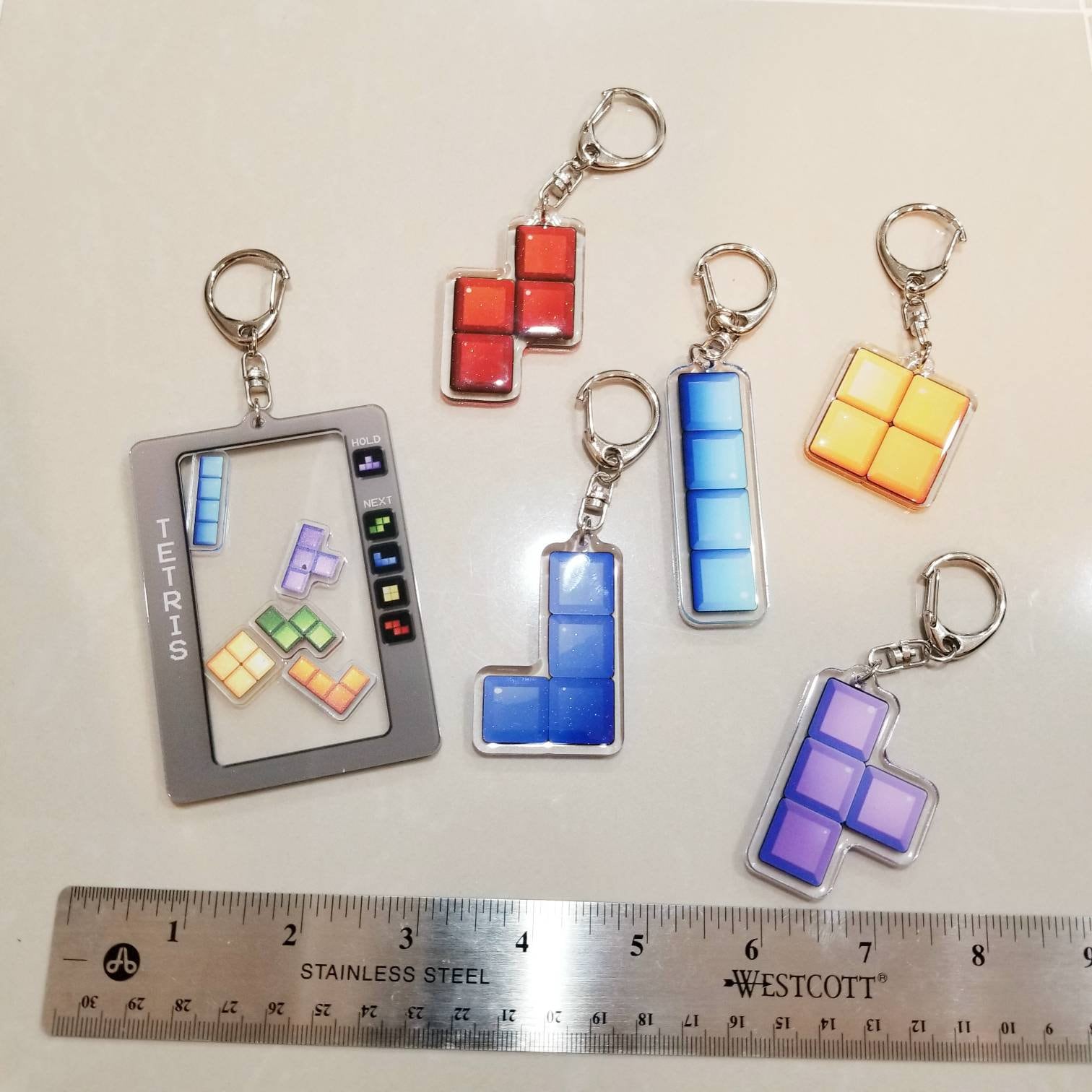 Tetris Keychains!! - Etsy Tetris Keychains!! - Etsy