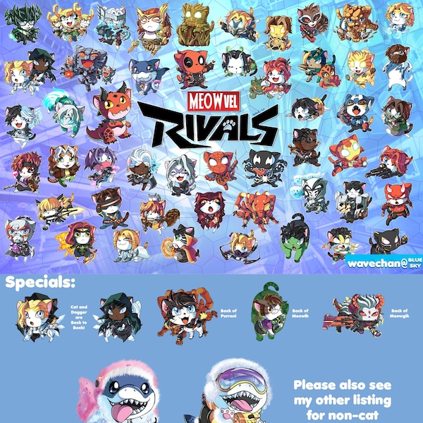 Meowvel Rivals keychains Updated to Cyclops!