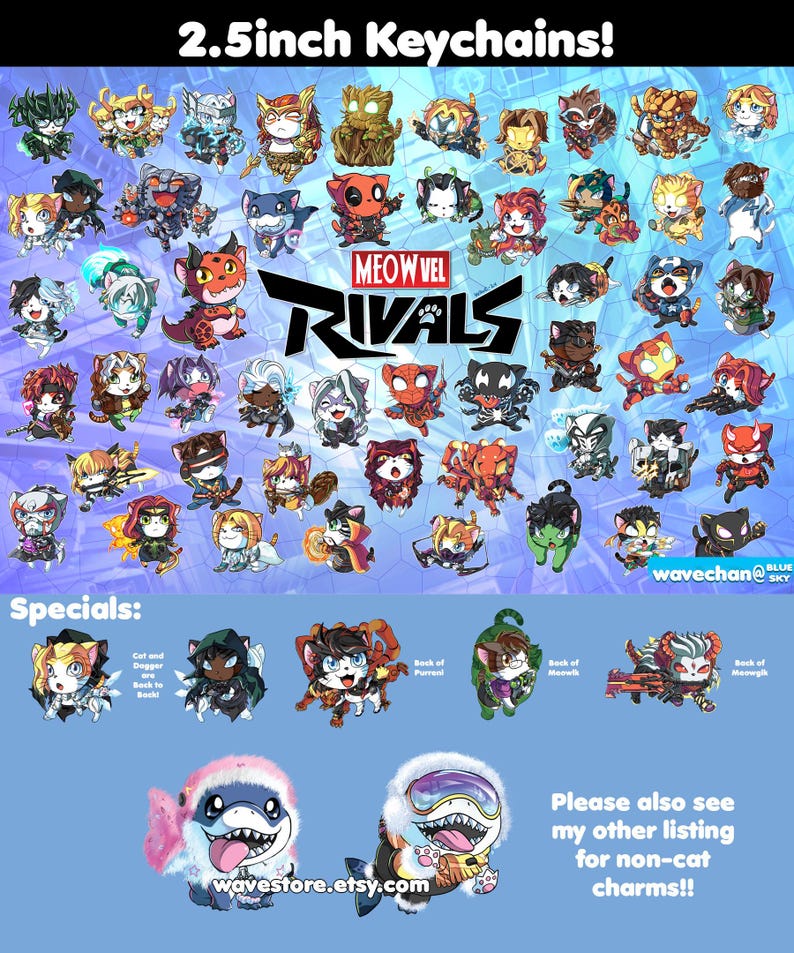 Cyclops Keychain Rivals Meowvel Rivals Keychains Updated to Cyclops! - Etsy