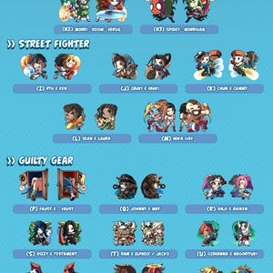 Fighting Game 1.5&quot; Acrylic Charms!