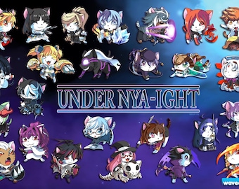 Under Nya-ight and Meowty Blood Keychains!