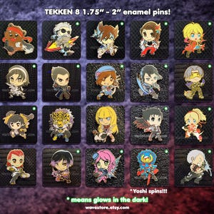Tekken 8 Enamel Pins!