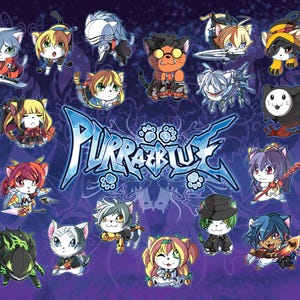 PurrazBlue 2.5&quot; Cat Keychains