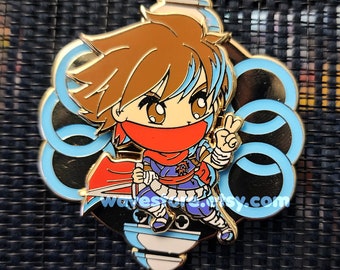 Strider Hiryu Ouroboros - Spinning Enamel Pin