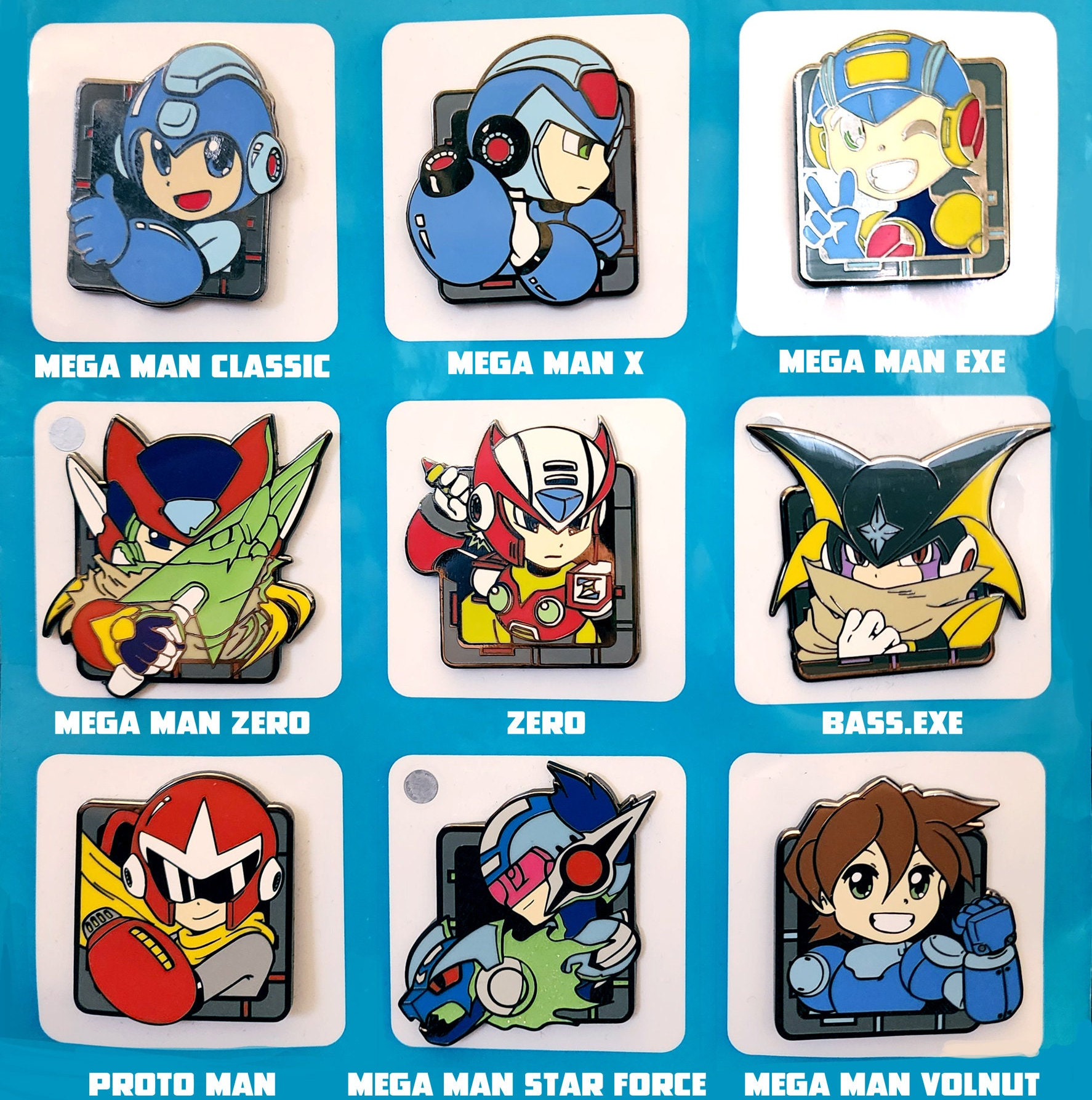 Mega Man Enamel Pins!
