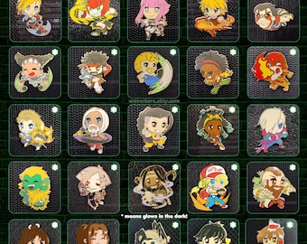 Street Fighter Enamel Pins (SF6) w/ Ibuki, Makoto and Sakura!