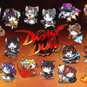 DNyanF Duel Cat Keychains!