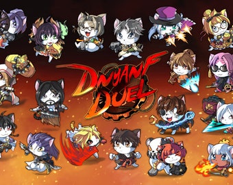 DNyanF Duel Cat Keychains!