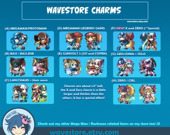 Mega Man Series Charms