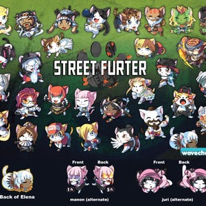 Street Furter 6 2.5&quot; cat Keychains!