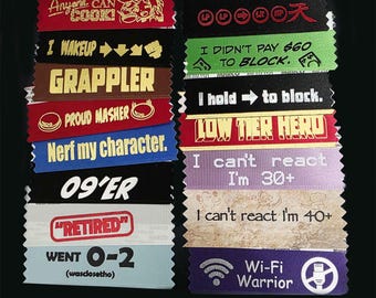 Fighting Game Badge Ribbons