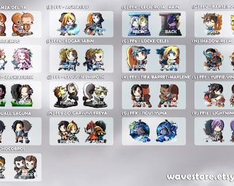 Final Fantasy Double Sided Acrylic Charms!