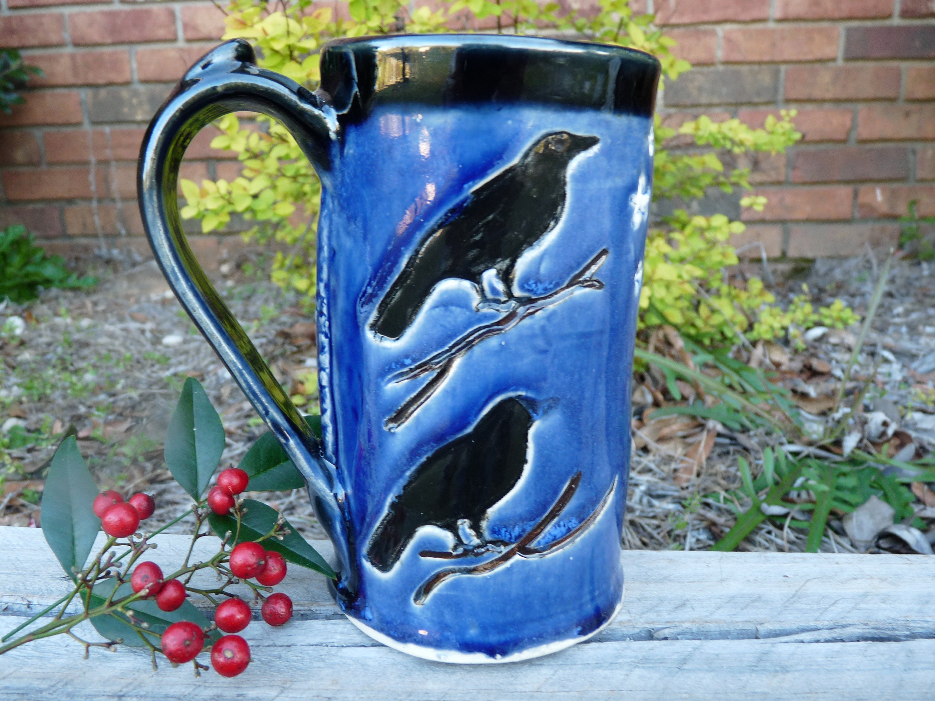 Handmade Pottery Tall Slender Mug