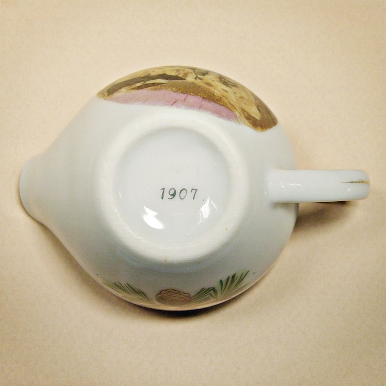 Old 1950s Mount Rushmore Souvenir Little Ceramic Pitcher