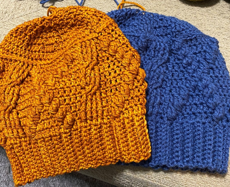 Cable X Crochet Beanie Hat PDF, Texture Hat Pattern - Etsy