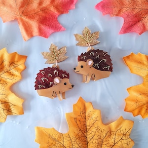 Hedgehog earrings