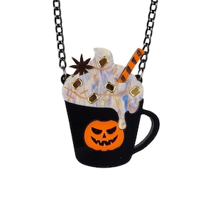 Pumpkin spiced latte necklace