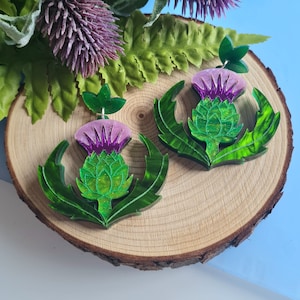 Thistle earrings - Pre order