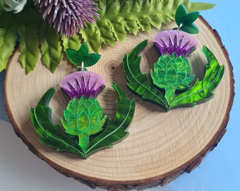 Thistle earrings - Pre order