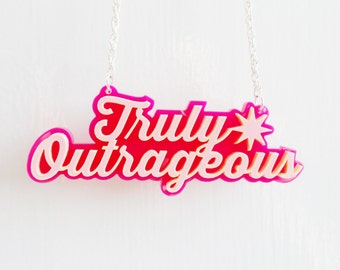 Truly Outrageous - Jem & The Holograms inspired necklace