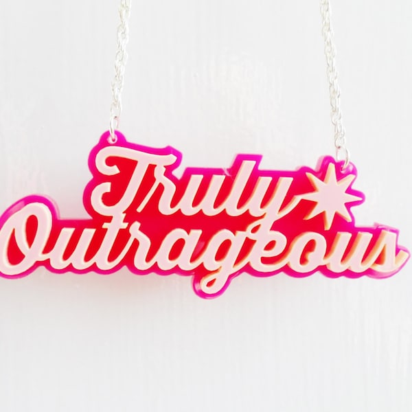 Truly Outrageous - Jem & The Holograms inspired necklace