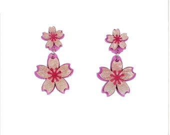 Sakura blossom earrings