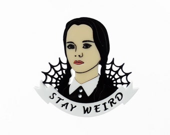 Wednesday Addams brooch