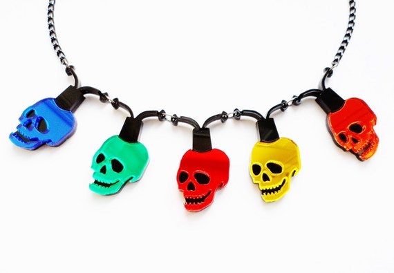 Skull Christmas Lights Etsy Canada