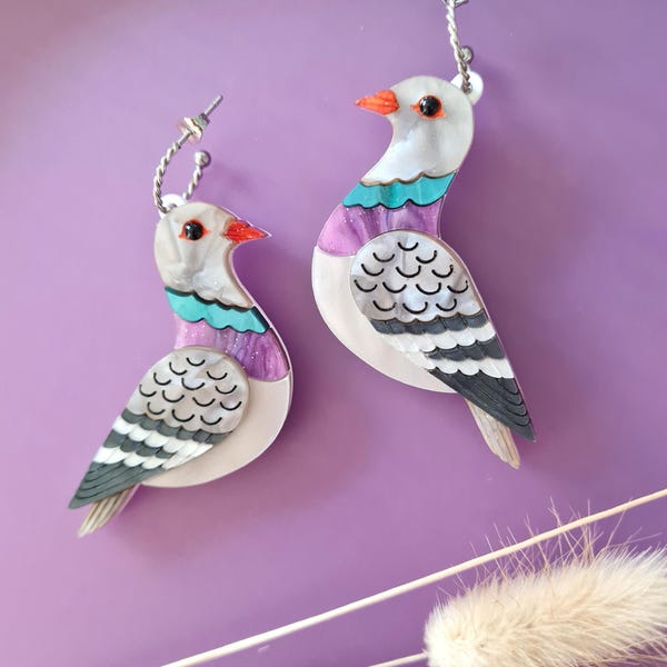 Pendientes de paloma