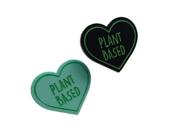 Plant based vegan pin