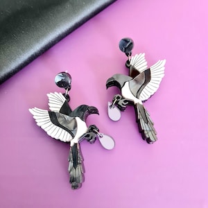 Mystic magpie earrings