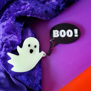 Ghost duo brooch