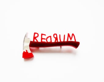 Redrum - The Shining inspired brooch