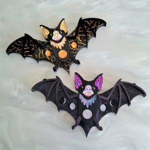 Vampire bat statement necklace - two colours