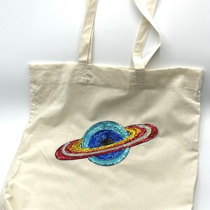 Tote Bag (Saturn in Sequins)