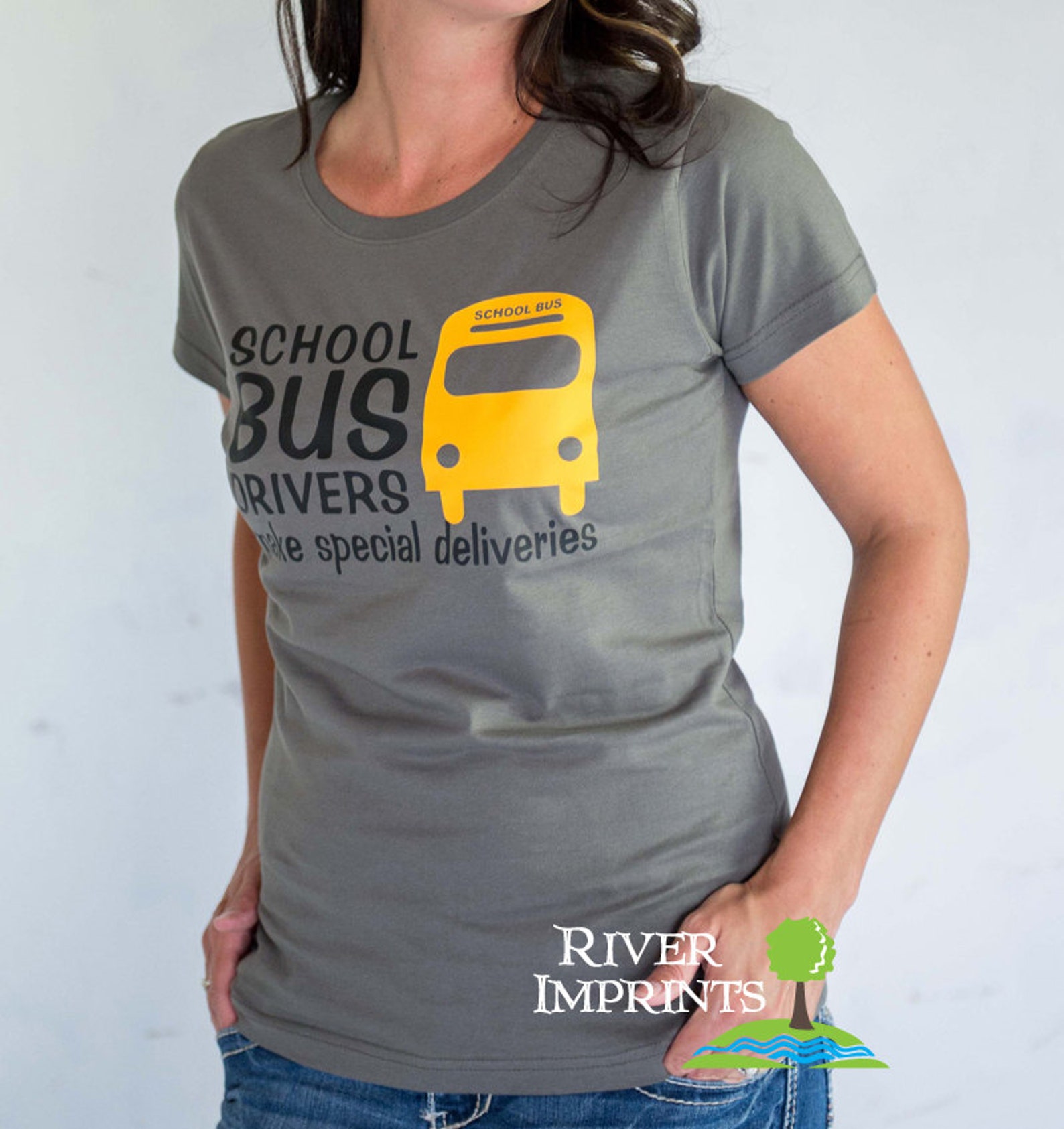 School Bus Driver s Make Special Deliveries Cotton Tee Etsy