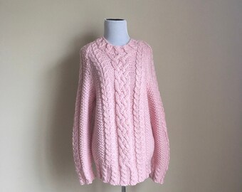 Hand knit wool sweater