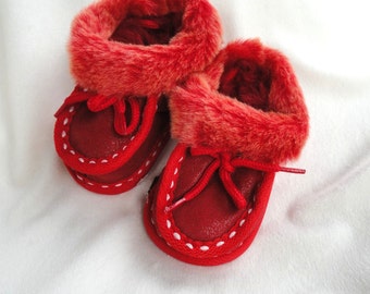 Sheepskin slippers (baby sizes)