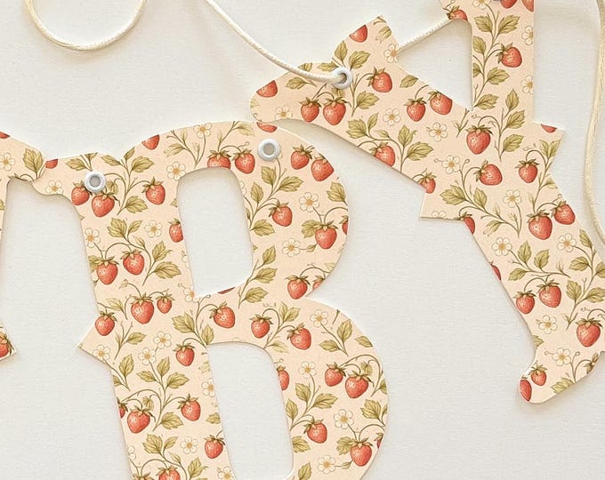 High Chair First Birthday Banner
