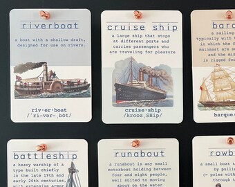 Nautical Boat & Ship Flashcards