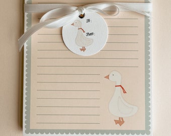 Silly Goose Notepad, Cottage Farmhouse Decor