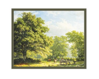 8x10 Vintage Tree Nursery Art